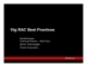 10g RAC Best Practices