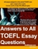 Answer to all TOEFL essays