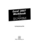 Excel 2007 Workbook for Dummies
