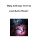 Bảng danh mục tinh vân của Charles Messier  (Đặng Vũ Tuấn Sơn)