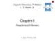 Lecture Organic chemistry: Chapter 8 - L. G. Wade, Jr.