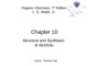 Lecture Organic chemistry: Chapter 10 - L. G. Wade, Jr.