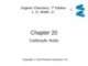 Lecture Organic chemistry: Chapter 20 - L. G. Wade, Jr.